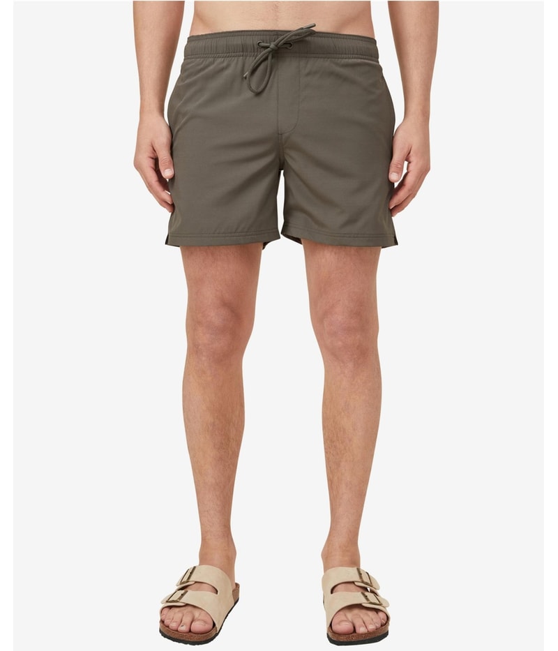 Cotton On Mens Stretch Elastic Waist Swim Bottom Trunks