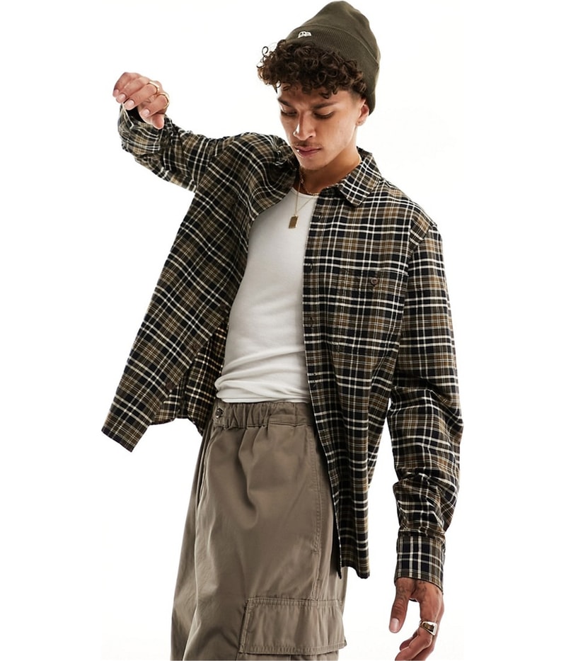 Cotton On Mens Brooklyn Long Sleeve Button Up Shirt