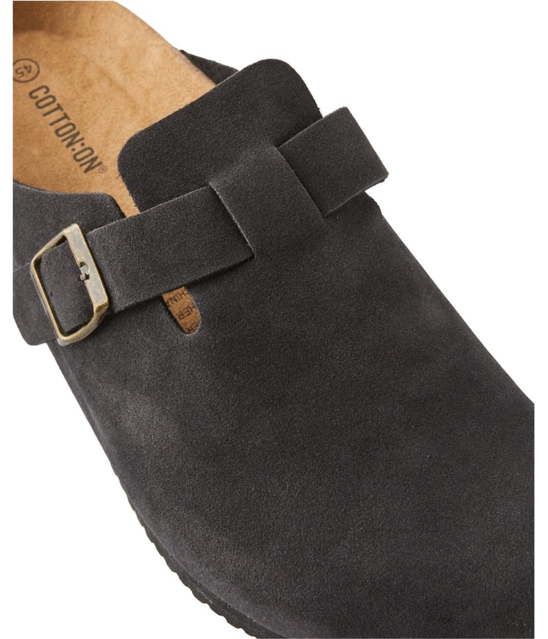 Cotton On Mens Closed Toe Buckle Slide Sandals