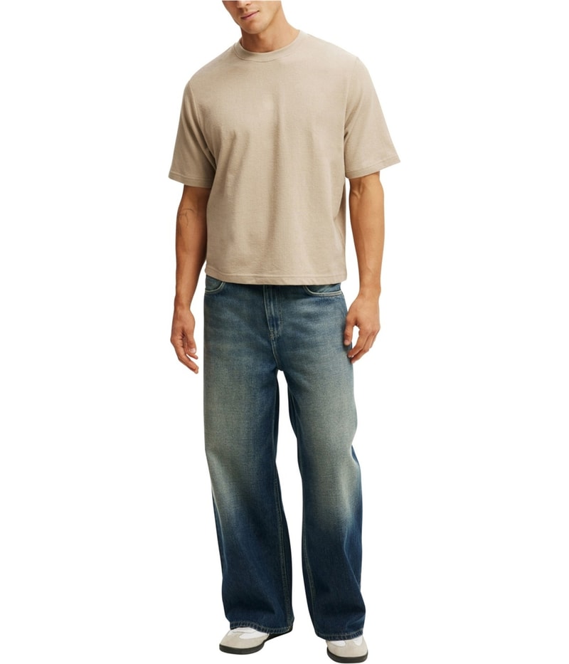Cotton On Mens Cropped Fit Basic T-Shirt