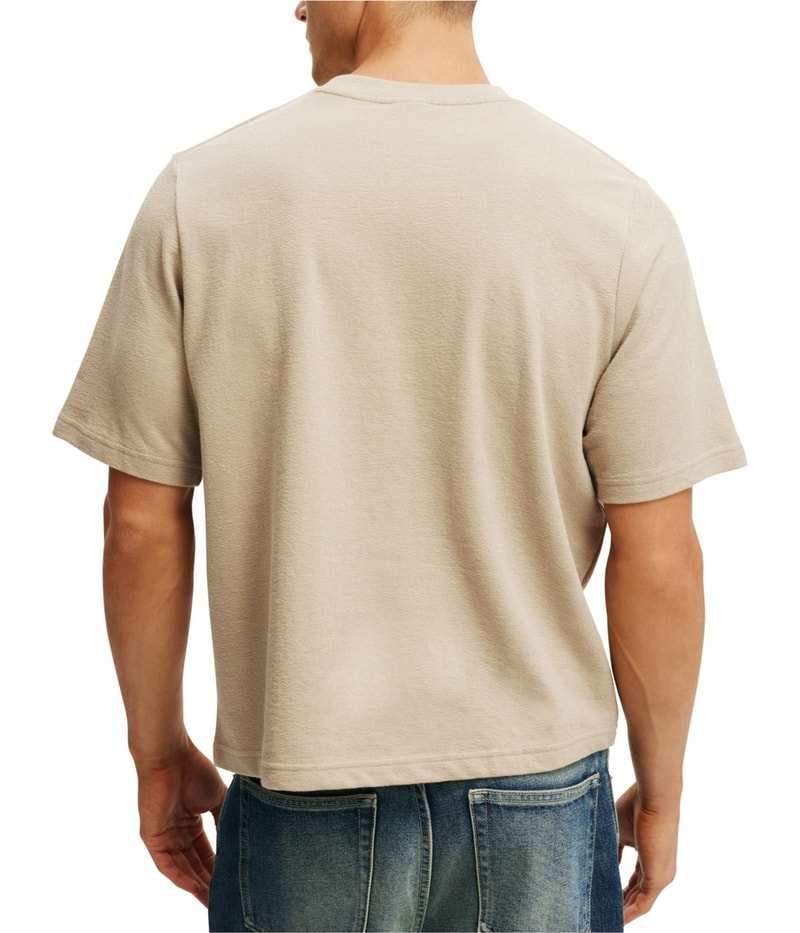 Cotton On Mens Cropped Fit Basic T-Shirt