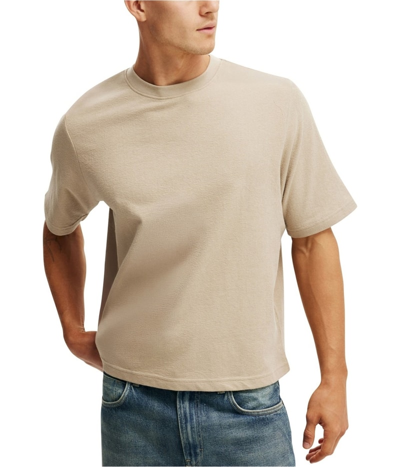 Cotton On Mens Cropped Fit Basic T-Shirt