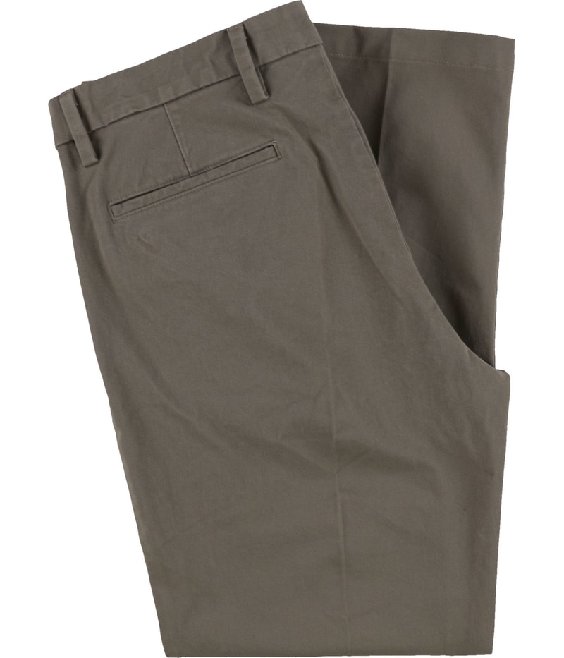 Dockers Mens Button Front Tapered Slim Chino Casual Pants