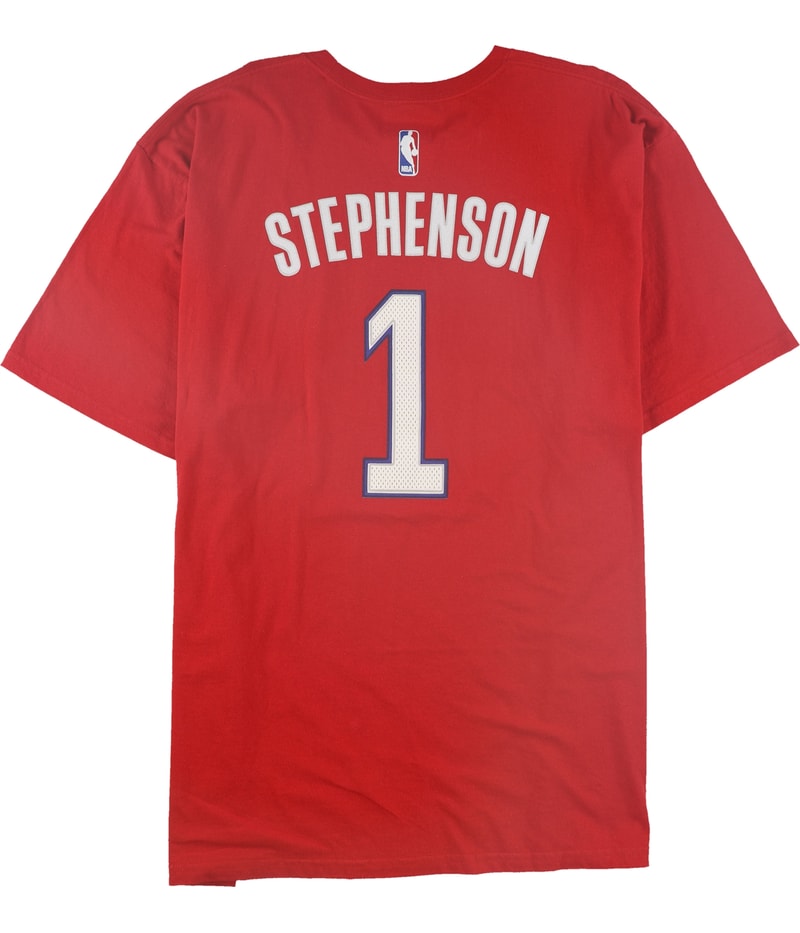 Adidas Mens Los Angeles Clippers Number 1 Graphic T-Shirt