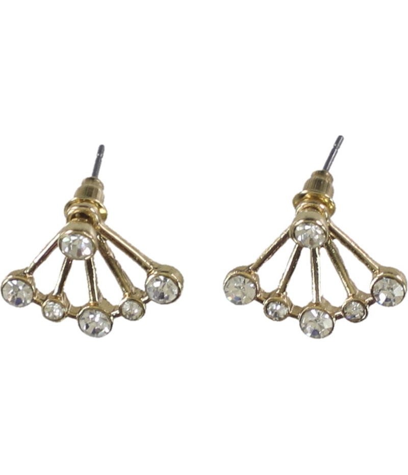 Aeropostale Womens Rhinestone Stud Earrings