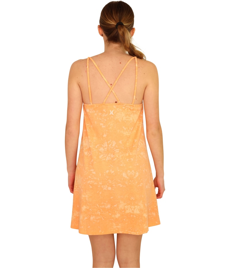 Hurley Womens Flowy Tank Dress in Orange, image 3 of 5