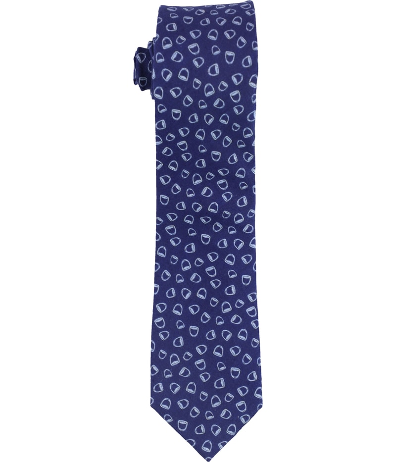 bar III Mens Stirrup-Print Self-tied Necktie