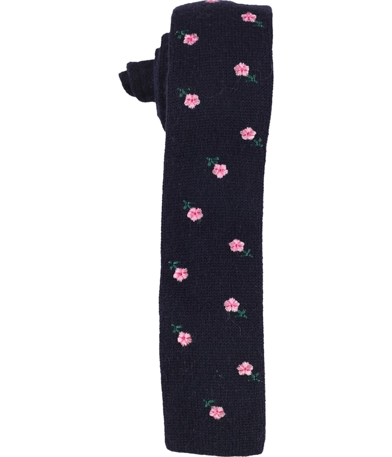 bar III Mens Embroidered Floral Self-tied Necktie