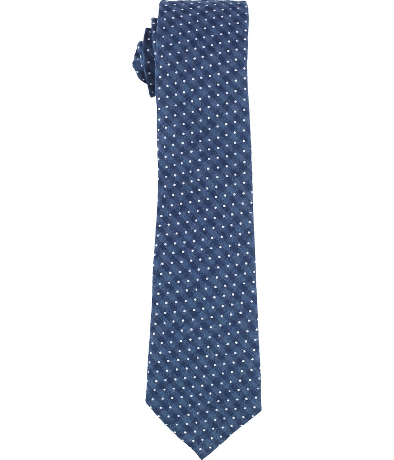 bar III Mens Dot Check Self-tied Necktie