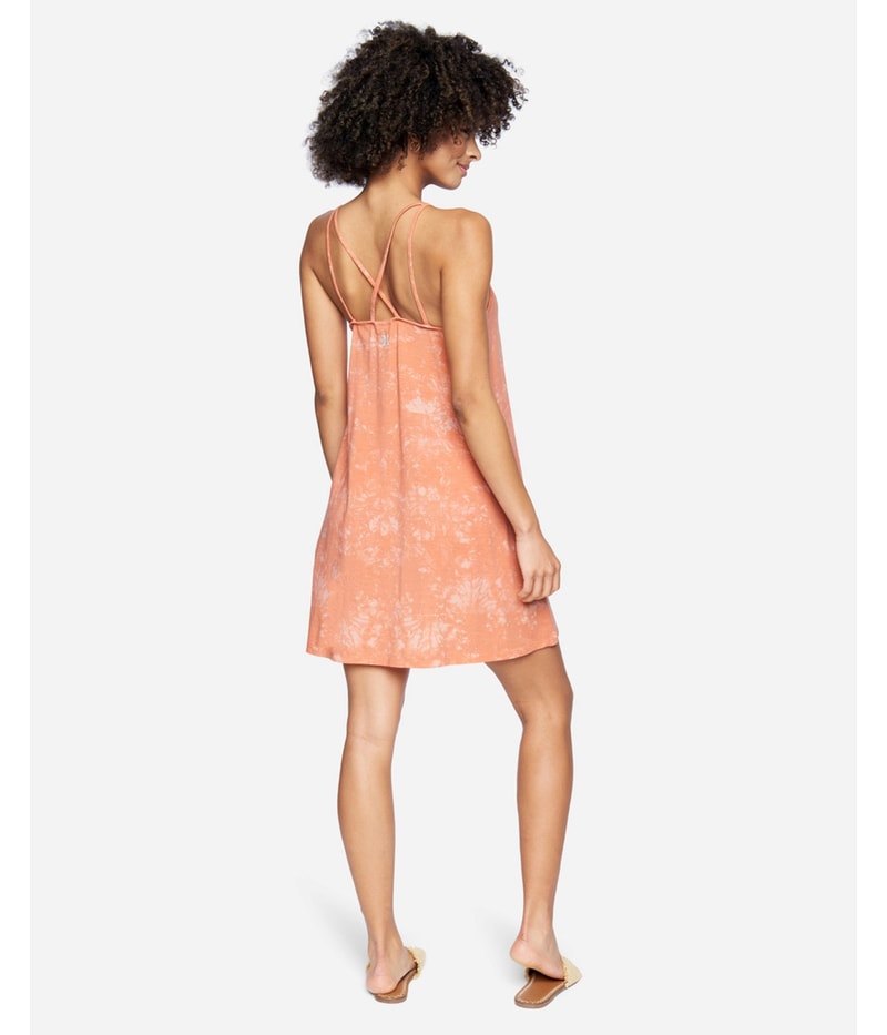 Hurley Womens Flowy Tank Dress in Orange, image 2 of 5