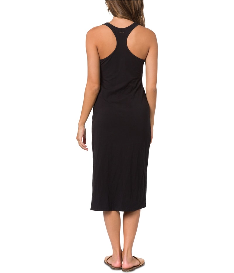Hurley Womens Alexa Midi Dress in Black, view 2