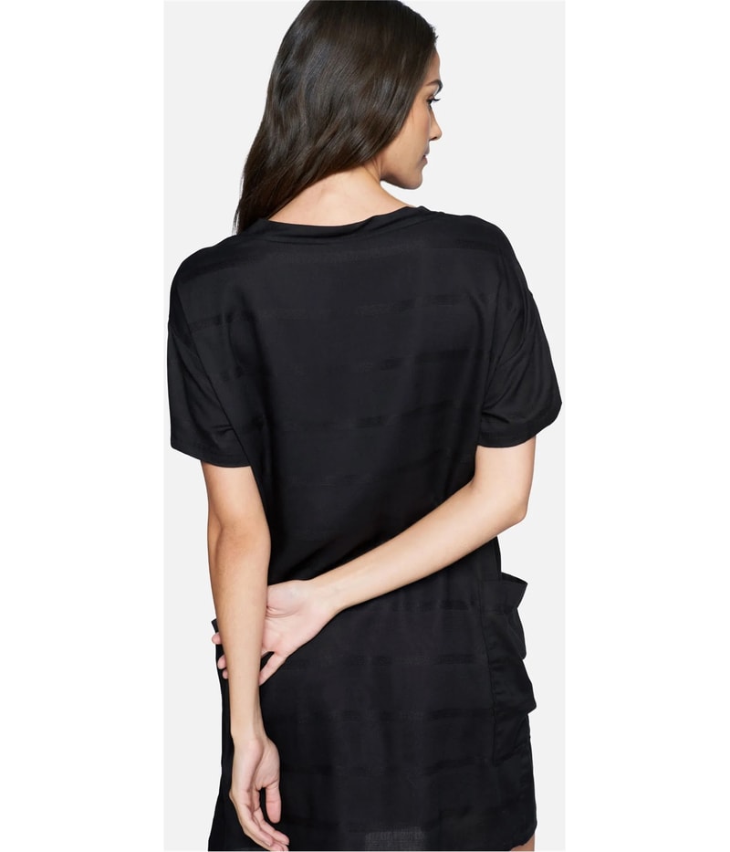 Hurley Womens Boxy T-Shirt Tunic Dress in Black, image 2 of 3