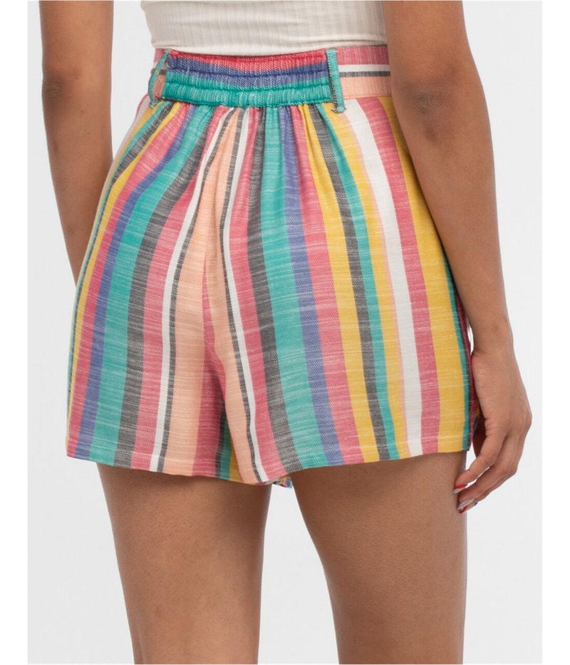 Hurley Womens Button Front Casual Walking Shorts