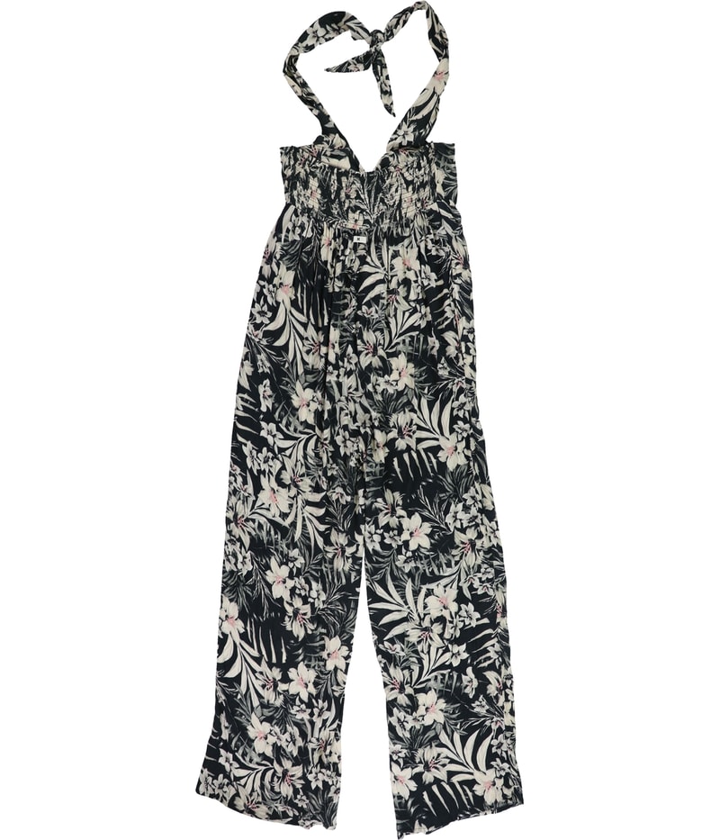 Hurley Womens Floral Print Romper Jumpsuit