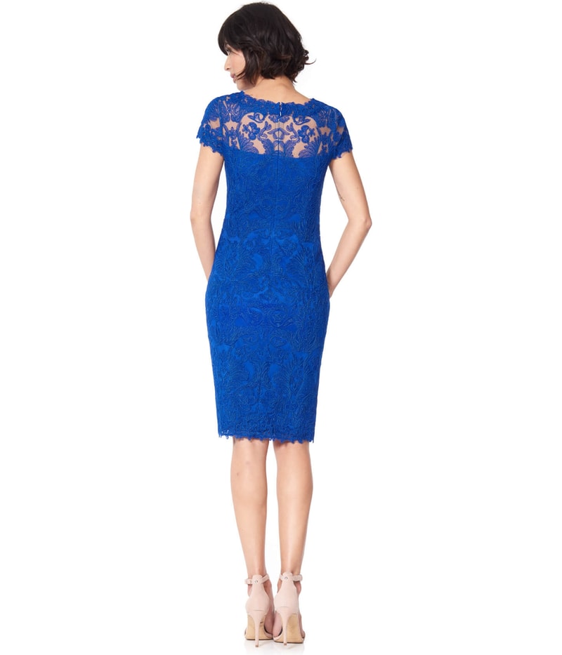 Tadashi Shoji Womens Embroidered Sheath Dress