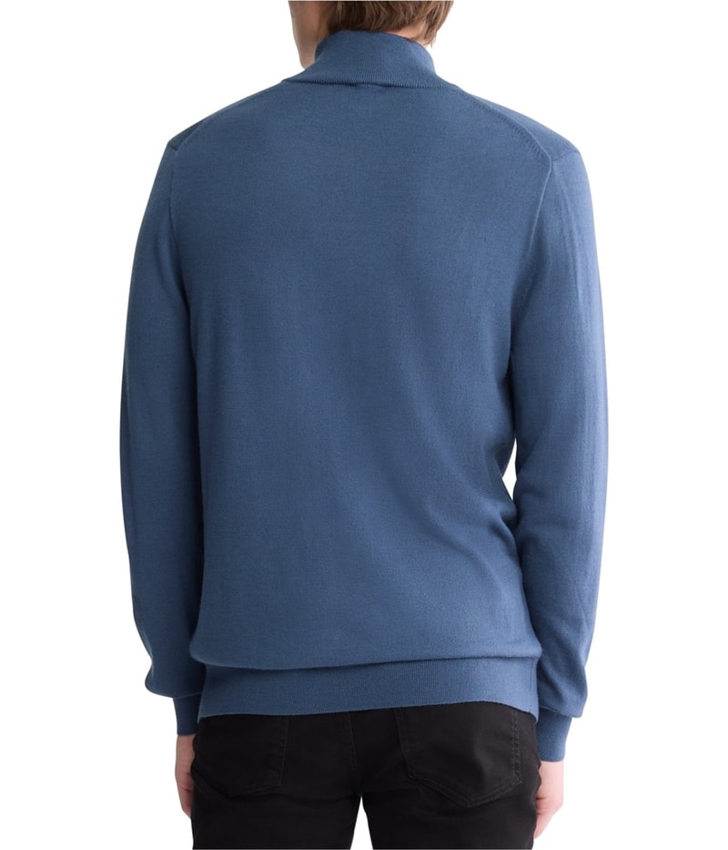 Calvin Klein Mens Long Sleeve Quarter-Zip Pullover Sweater, view 4