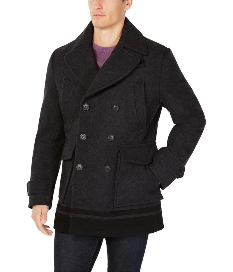 Calvin Klein Mens Wool Pea Coat