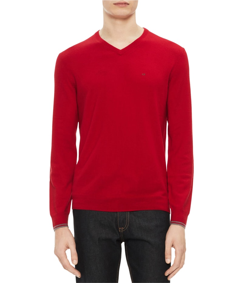 Calvin Klein Mens Extra Fine Merino Pullover Sweater