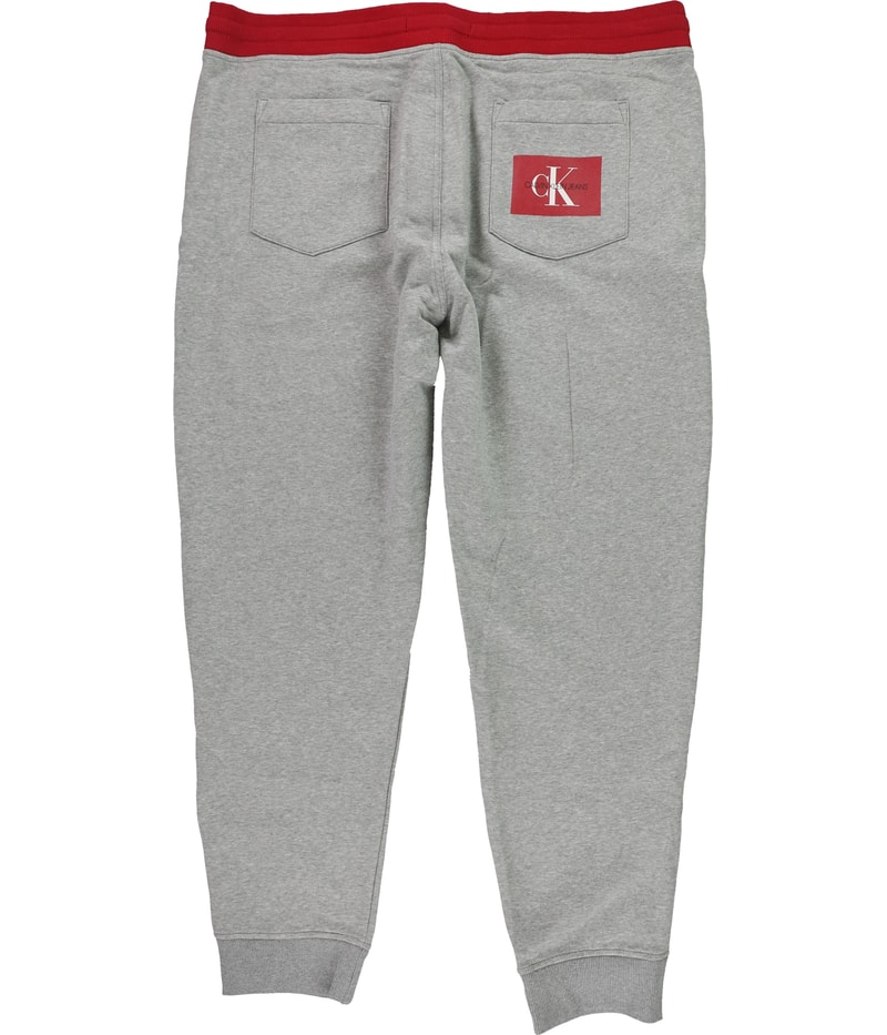 Calvin Klein Mens Fleece Straight Leg Jogger Casual Pants