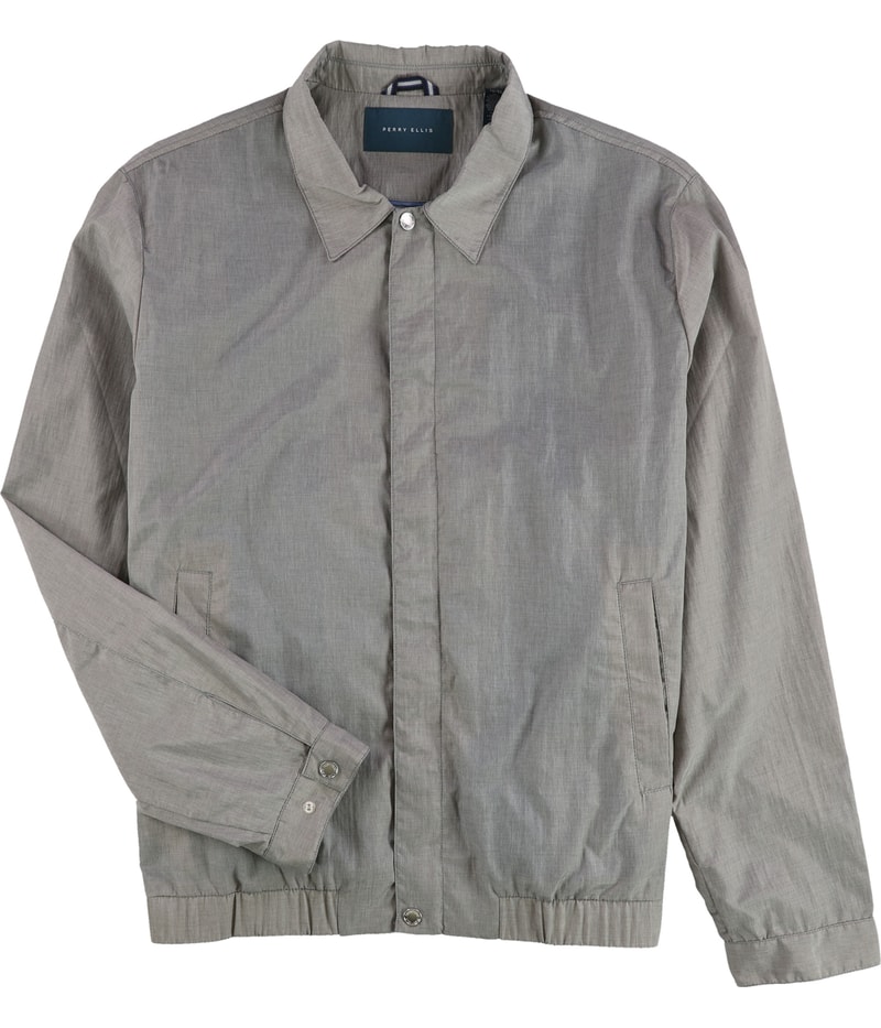 Perry Ellis Mens Nylon Bomber Jacket