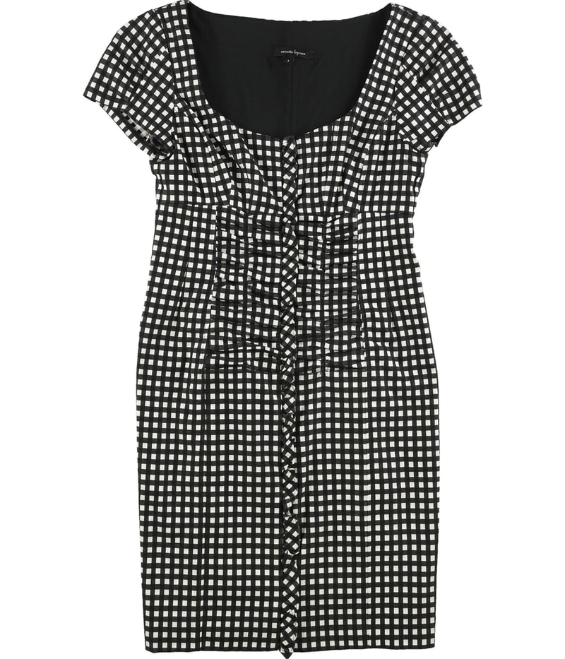 Nanette Lepore Womens Check Me Out Sheath Bubble Dress