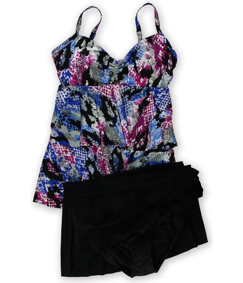 MagicSuit Womens Katie Wire-Free Jersey Skirted 2 Piece Tankini