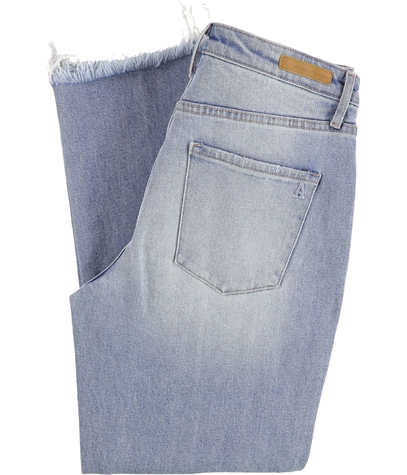 Articles of Society Womens Kate Straight Leg Regular Cropped Jeans