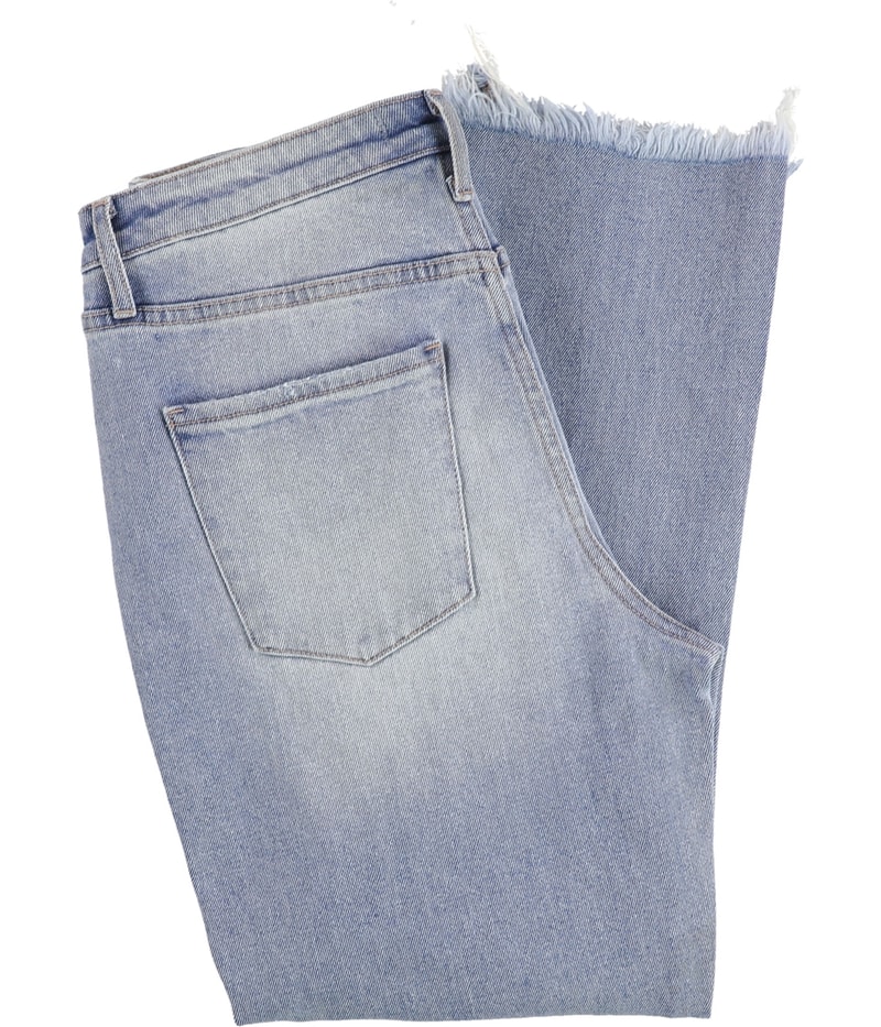 Articles of Society Womens Kate Straight Leg Regular Cropped Jeans
