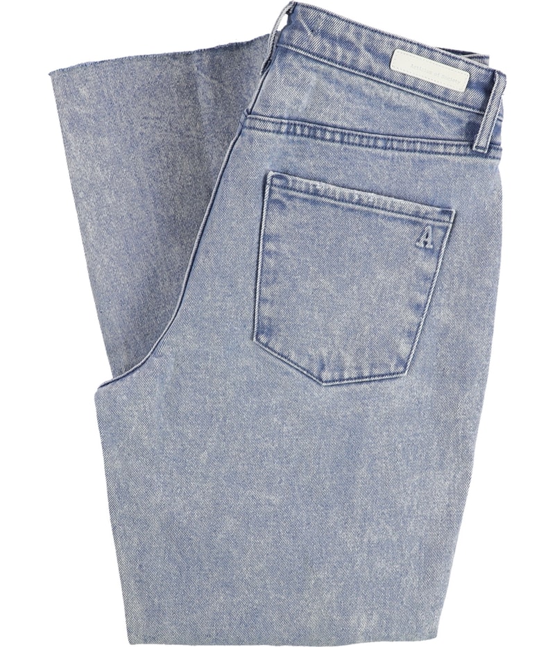 Articles of Society Womens Kate Straight Leg Regular Cropped Jeans
