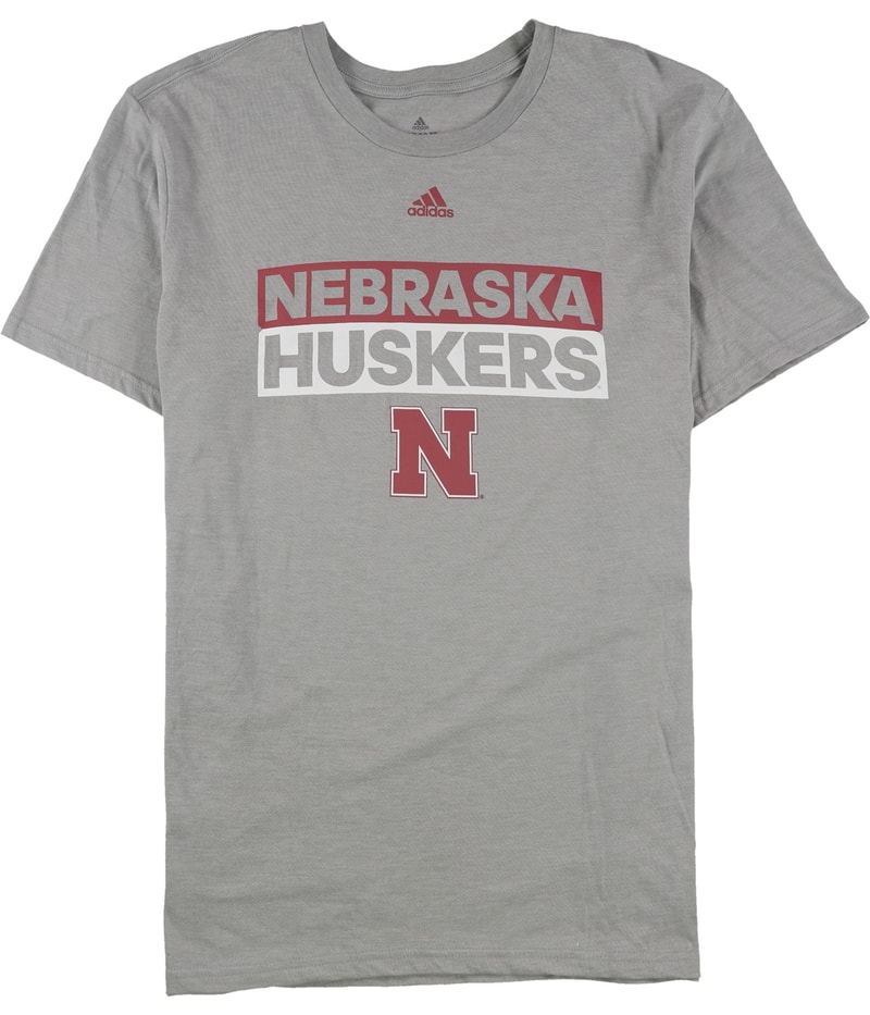 Adidas Mens Nebraska Huskers Graphic T-Shirt