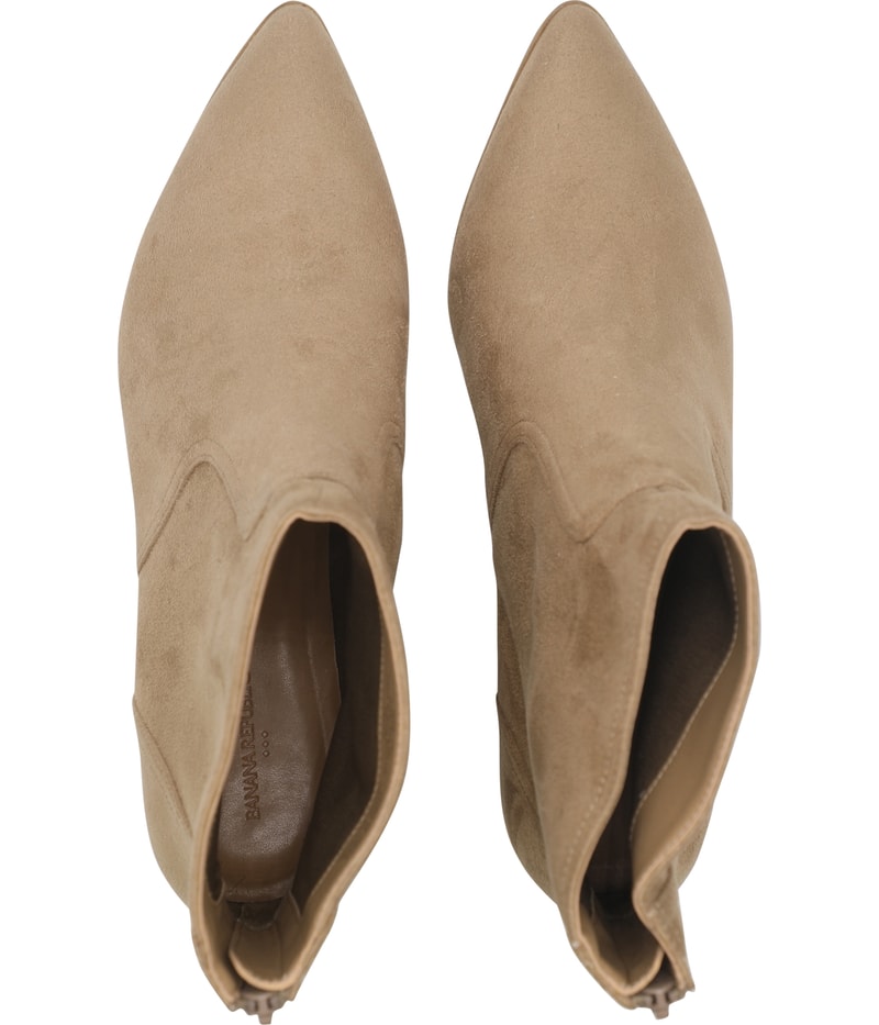 Banana Republic Womens Fuax Suede Solid Bootie Boots