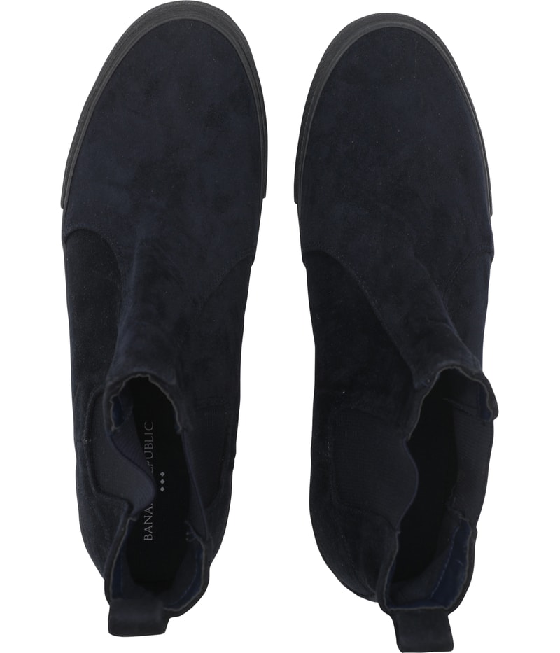 Banana Republic Mens High Top Solid Slip On Sneakers