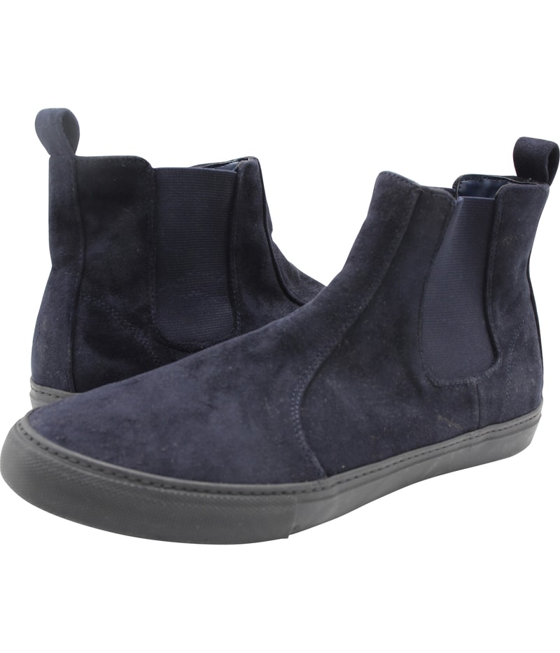 Banana Republic Mens High Top Solid Slip On Sneakers