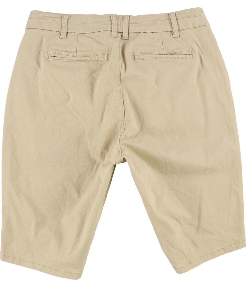 ellos Womens Solid Stretch Casual Bermuda Shorts