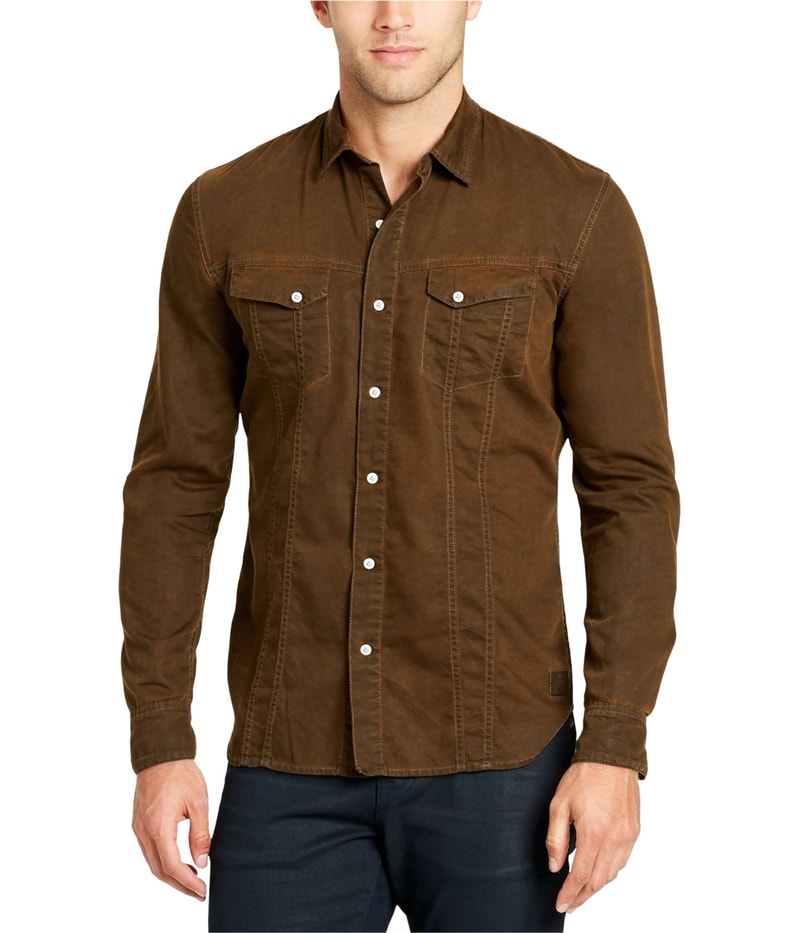 William Rast Mens Dual Pocket Button Up Shirt