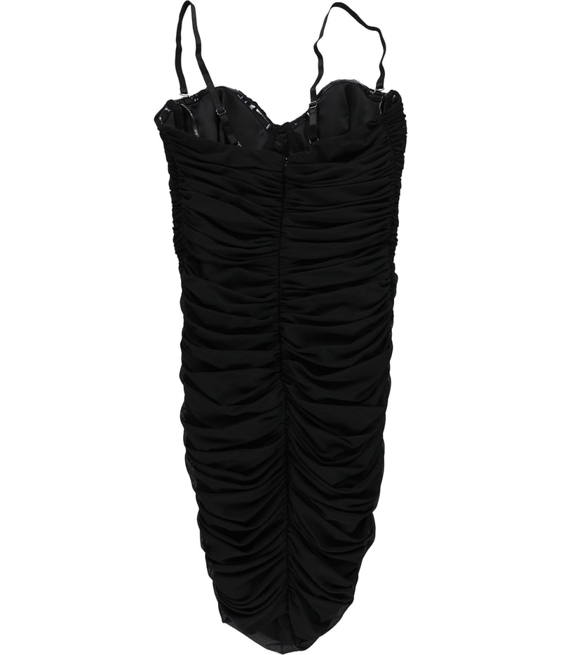 GUESS Womens Ruched, With Gloves Mini Dress