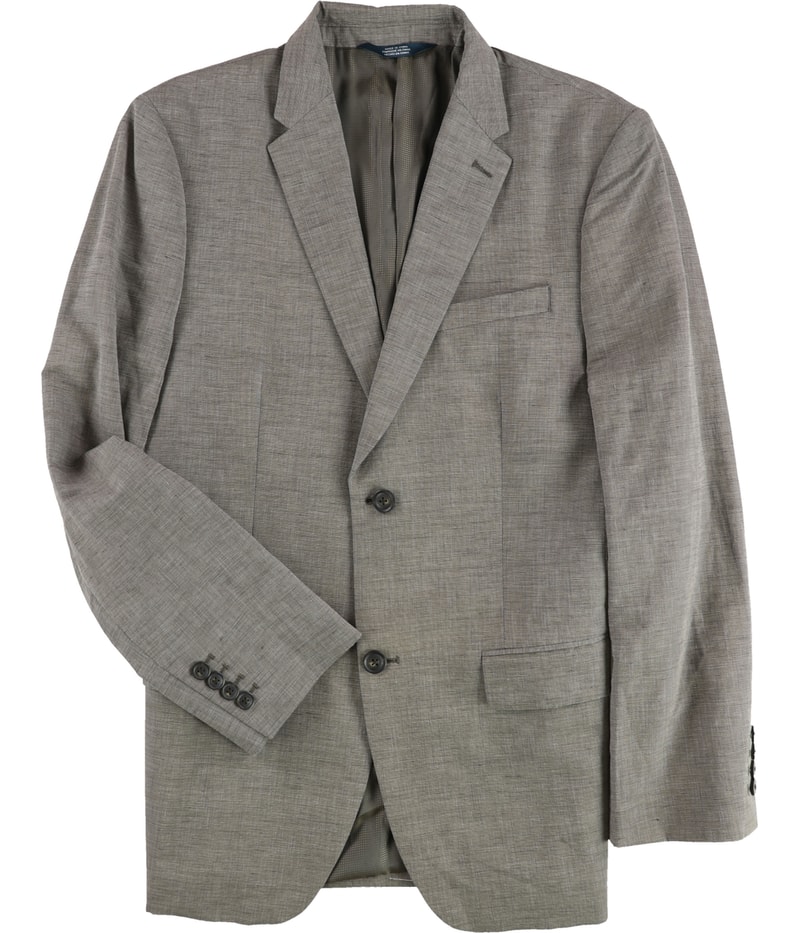 Perry Ellis Mens End On End Two Button Blazer Jacket
