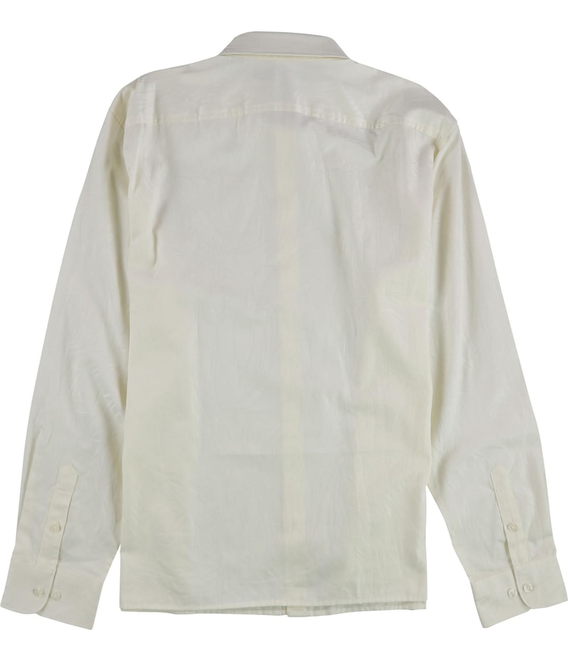 Perry Ellis Mens Jacquard Floral Button Up Shirt