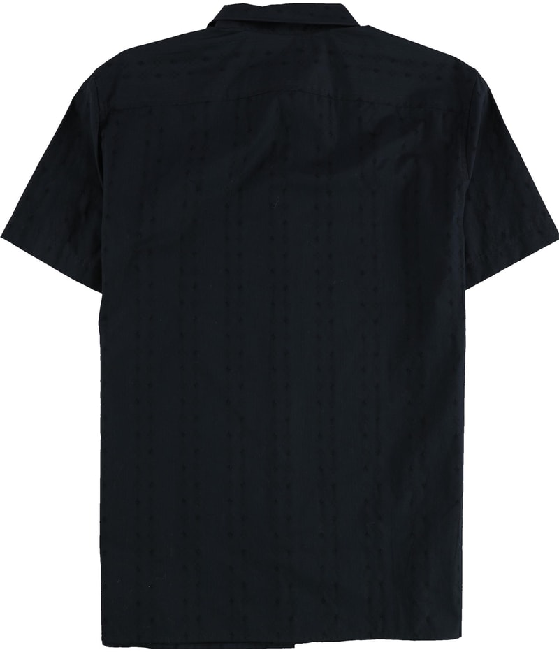 Perry Ellis Mens Dobby Geo Stripe Button Up Shirt
