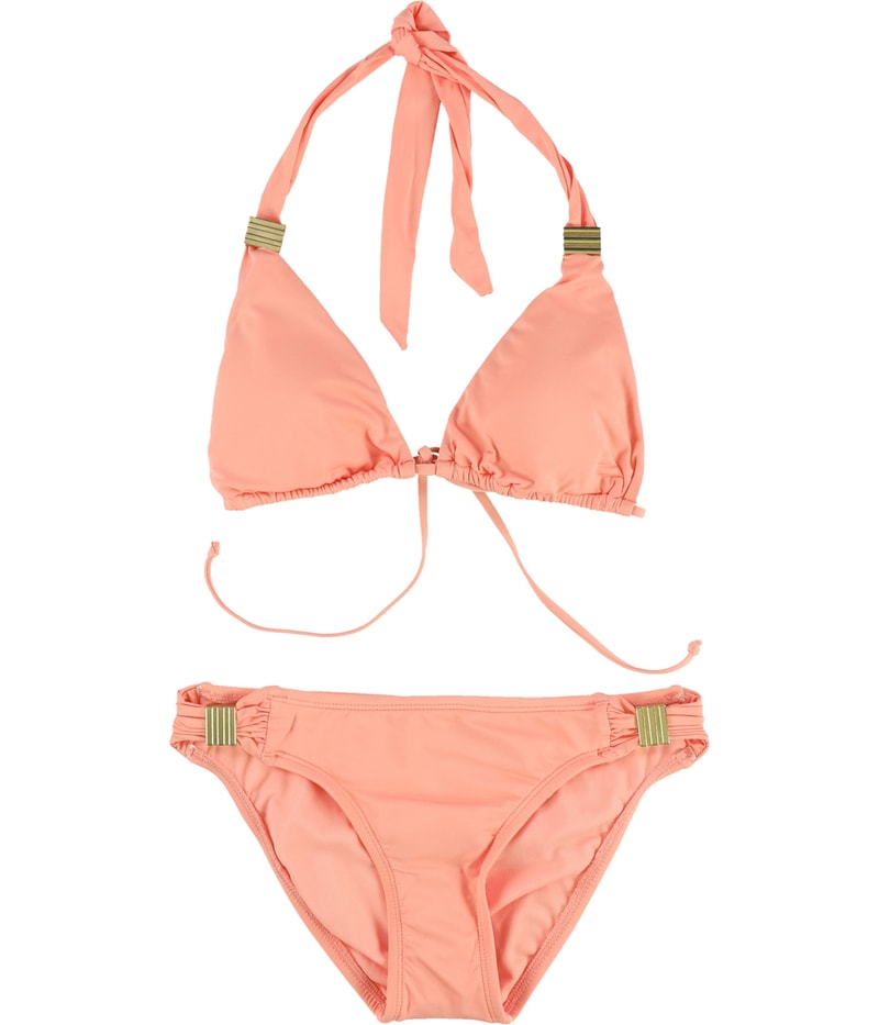 bar III Womens Halter Triangle 2 Piece Bikini