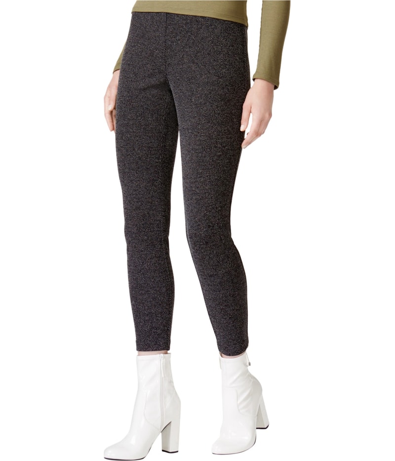 maison Jules Womens Jacquard Tapered Leggings Casual Pants