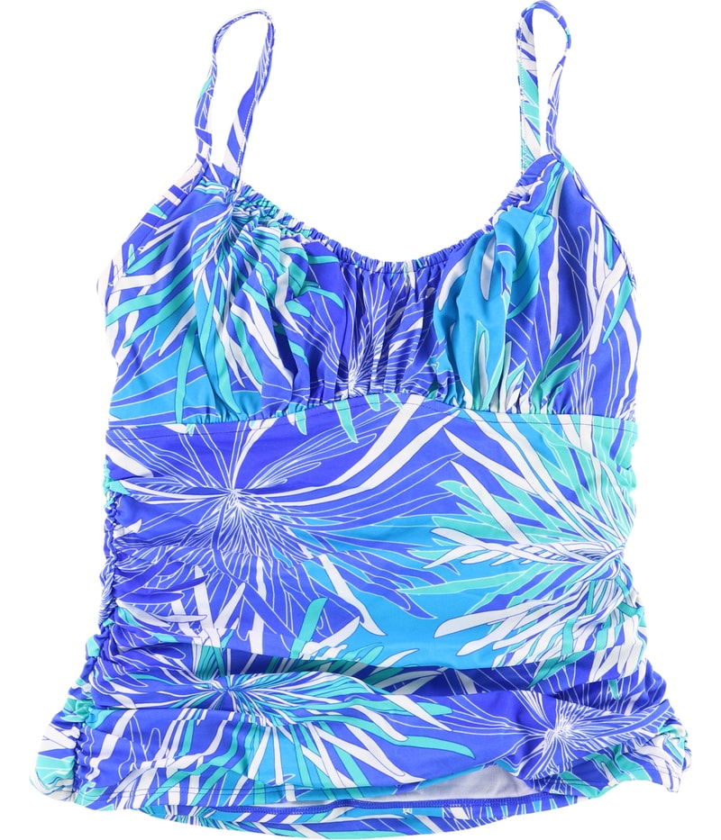 Swim Solutions Womens Ruched Tankini Swim Top