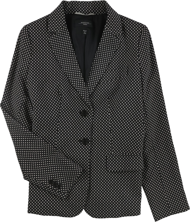 MaxMara Womens Bebbio Two Button Blazer Jacket