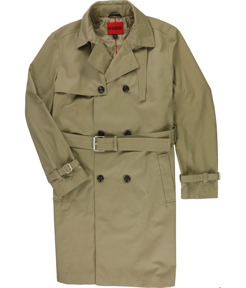 Hugo Boss Mens Belted Raincoat