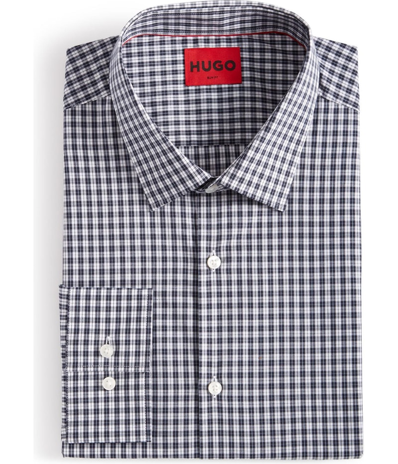 Hugo Boss Mens Poplin Button Up Shirt