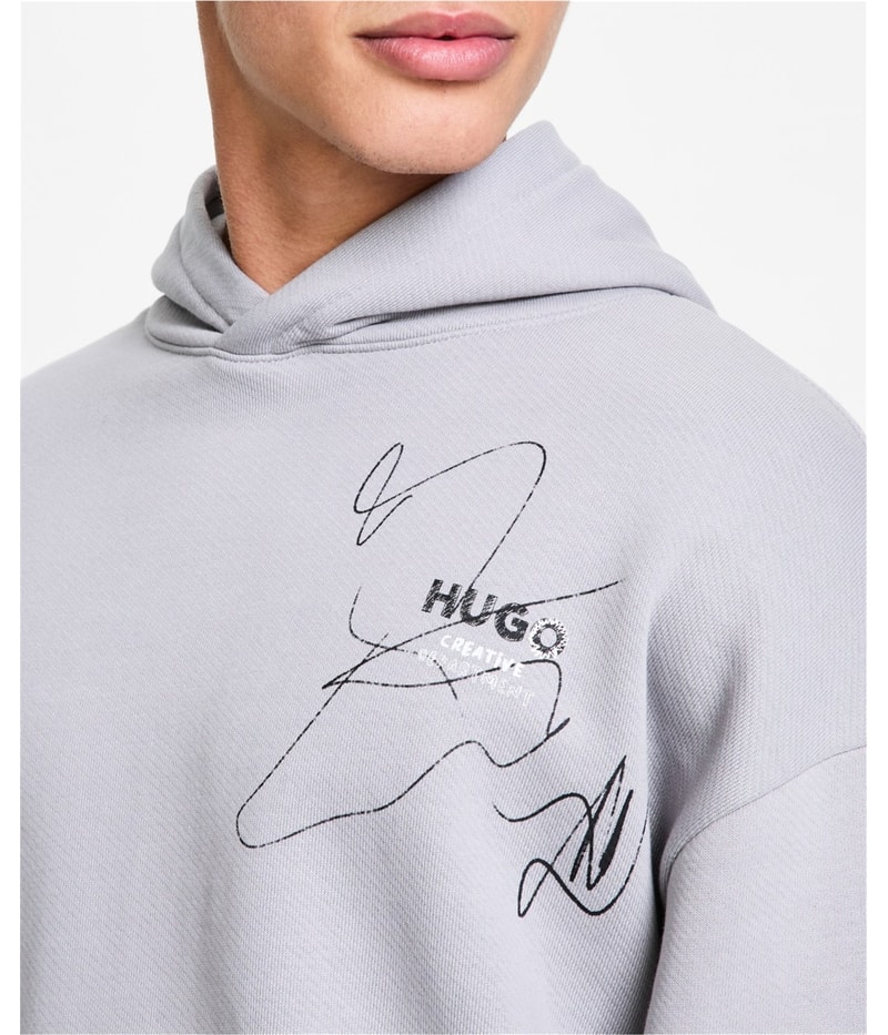 Hugo Boss Mens Nedimo Relaxed Fit Hoodie Sweatshirt