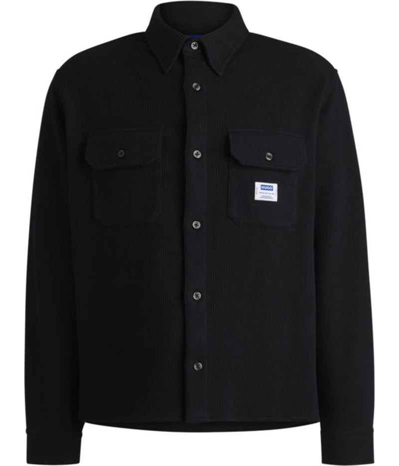 Hugo Boss Mens Oversized-Fit Shirt Jacket
