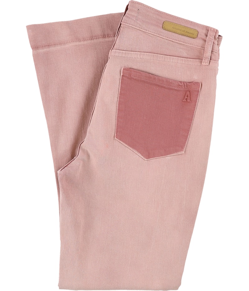 Articles of Society Womens London Flair Flare Regular Cropped Jeans, view 2