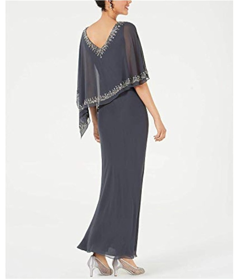 Jkara Womens Embellished Gown Dress
