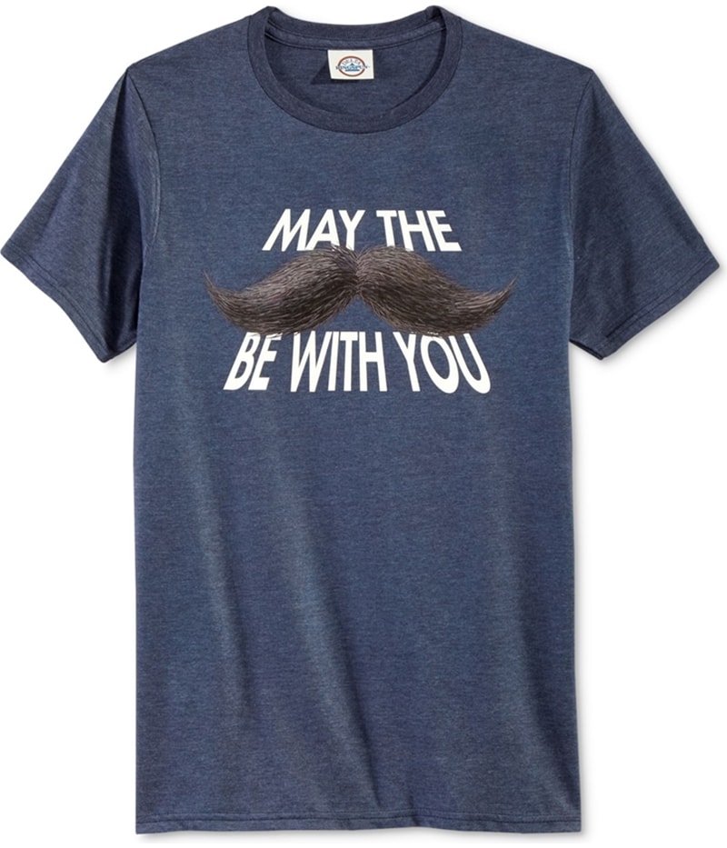 Call Your Mother Mens May The Stache Be With You Graphic T-Shirt